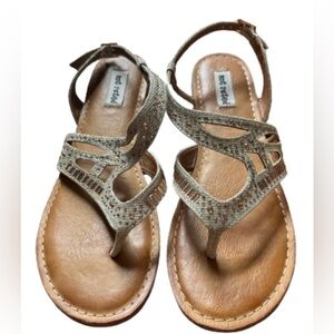 Not Rated Gold Strappy Sandals